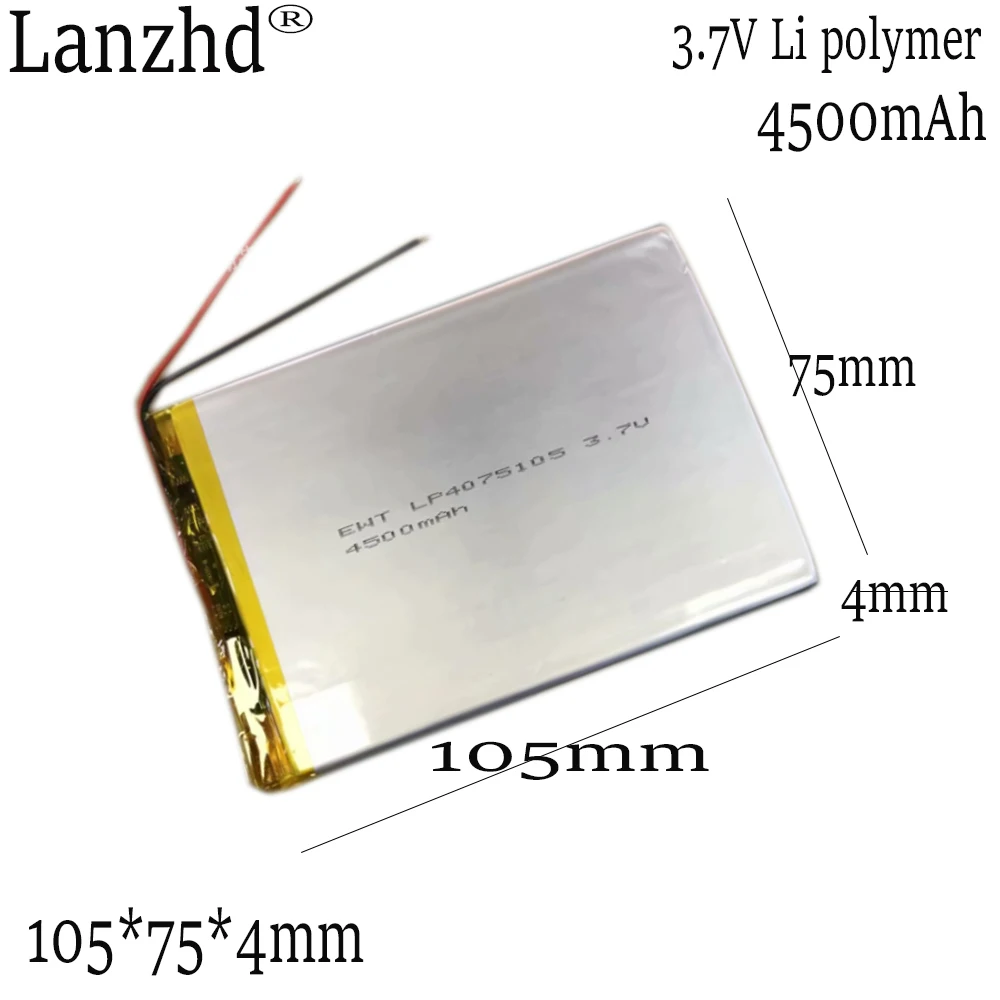 1-10pcs 3.7V 4500mAh Lithium Polymer Li-Po Battery For Power Bank Tablet PC Notebook 7