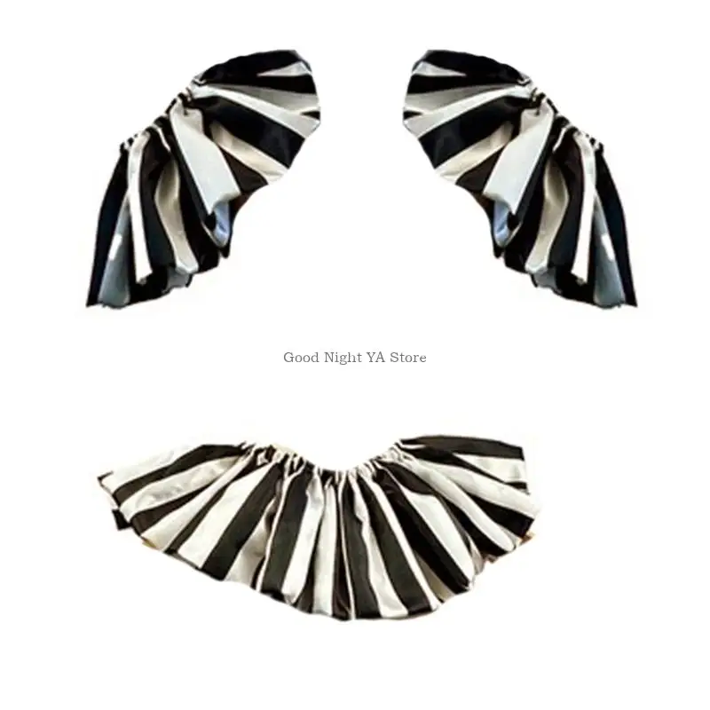 

Декоративные полосатые украшения для шеи, готические клоунские манжеты на запястье, легко носить