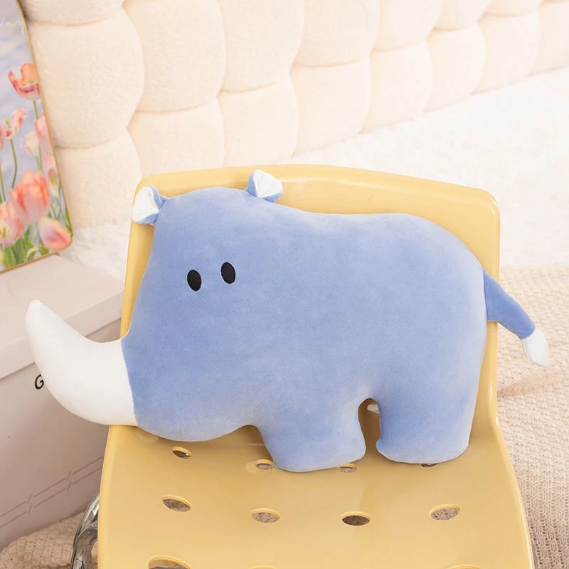 45cm brinquedo de pelúcia bonito de animais sexuais opostos raposa encosto de cabeça capivara rinoceronte crocodilo pano boneca almofada um presente de aniversário