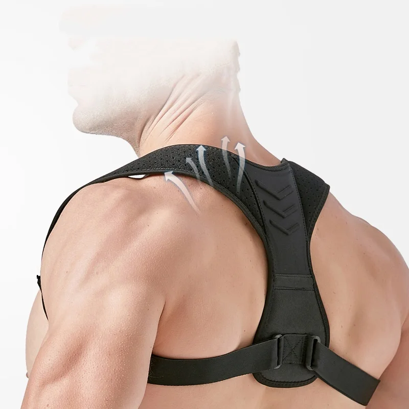 حزام تثبيت الكتف والظهر، جهاز لف وضعية الظهر، حزام تثبيت غير مرئي قابل للتنفس للأطفال والكبار #6