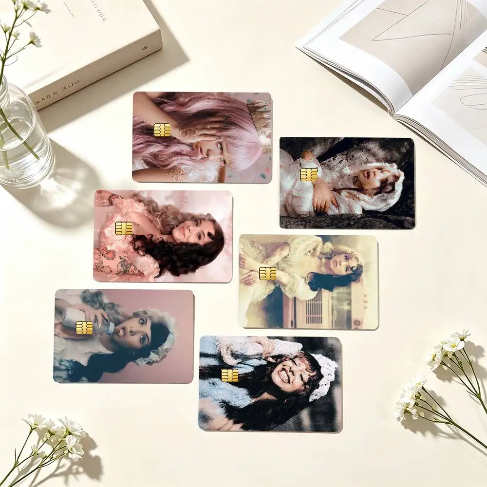 M-Melanie Martinez Pop Singer Credit Card HD Stickers Small Chip Waterproof Sticker Game Card Decal Gift
