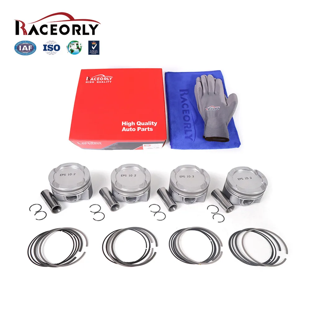 RACEORLY Piston & Ring Set CR 10.2 For BMW 330i 430i F30 F56 G20 B46 B48 2.0T