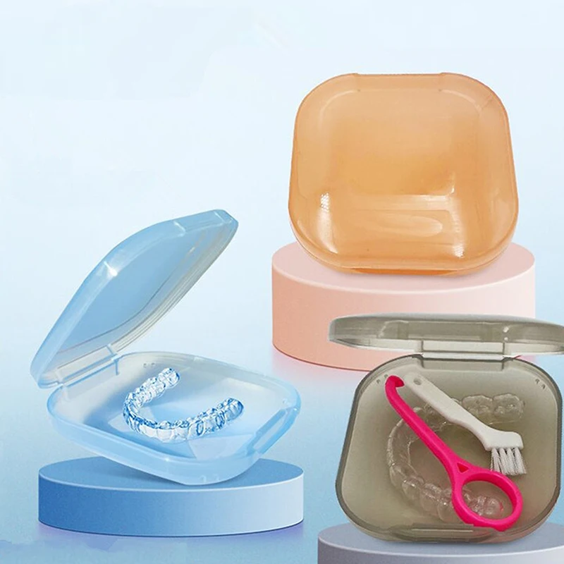 Boîte de rangement pour appareils orthodontiques portables, porte-bretelles invisible, étui transparent pour appareils dentaires