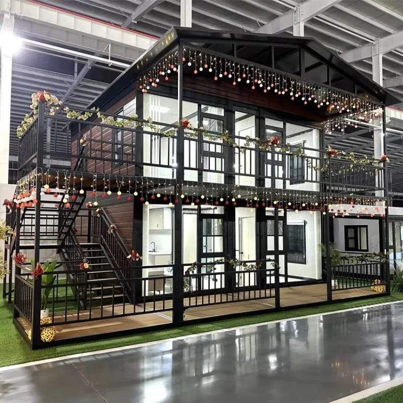 OEM  Custom 10FT 20FT 30FT 40FT Stackable Quick Assemble Expandable Container Mobile House  Folding Container House