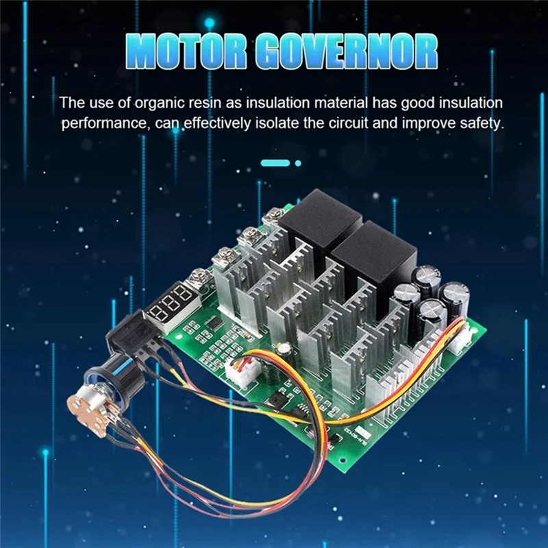 

FEDI-DC 10-55V 100A Motor Speed Controller PWM HHO RC Reverse Control Switch With LED Display