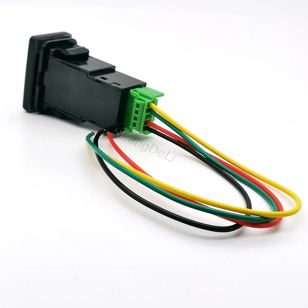 1PC Orange LED Licht Fit Für Toyota Prado Für Corolla RAV4 Auto DRL Nebel Licht Radar Lenkrad Wärme schalter Taste mit draht – Detail 5