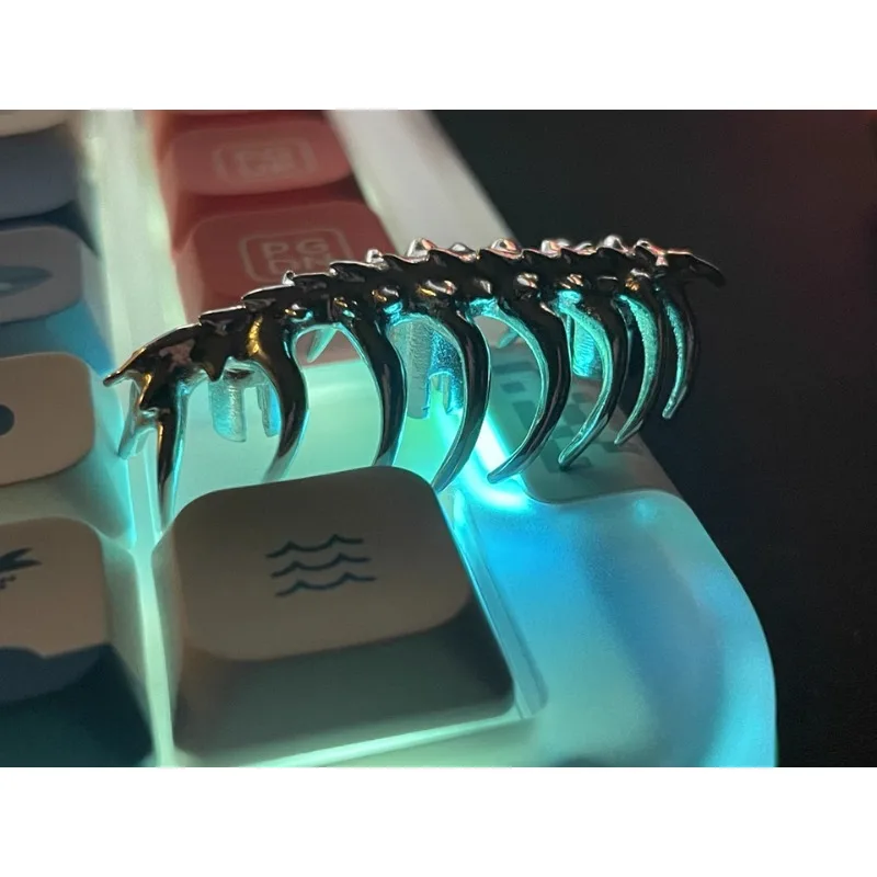 

Колпачки для клавиш Alien Facehugger, серебристый, золотой, художественный колпачок ESC/входные клавиши для механической клавиатуры, крышка для клавиатуры Universe, смоляная точка