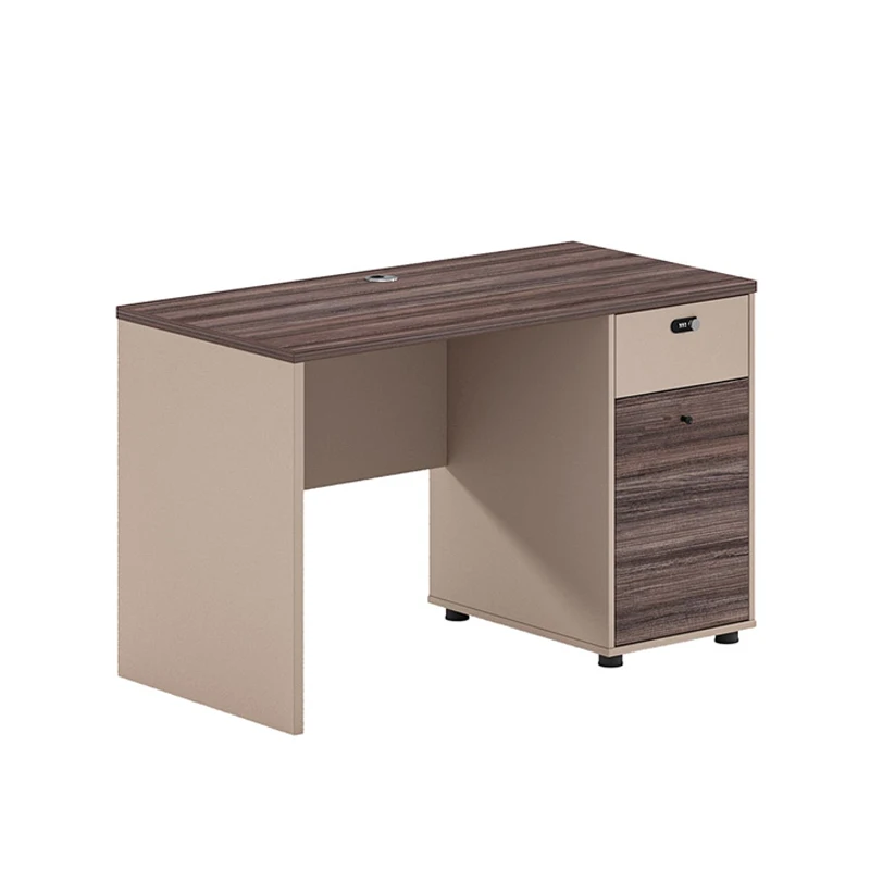 

Simple desk Modern style furniture Eco-friendly small desk with drawer lock desk