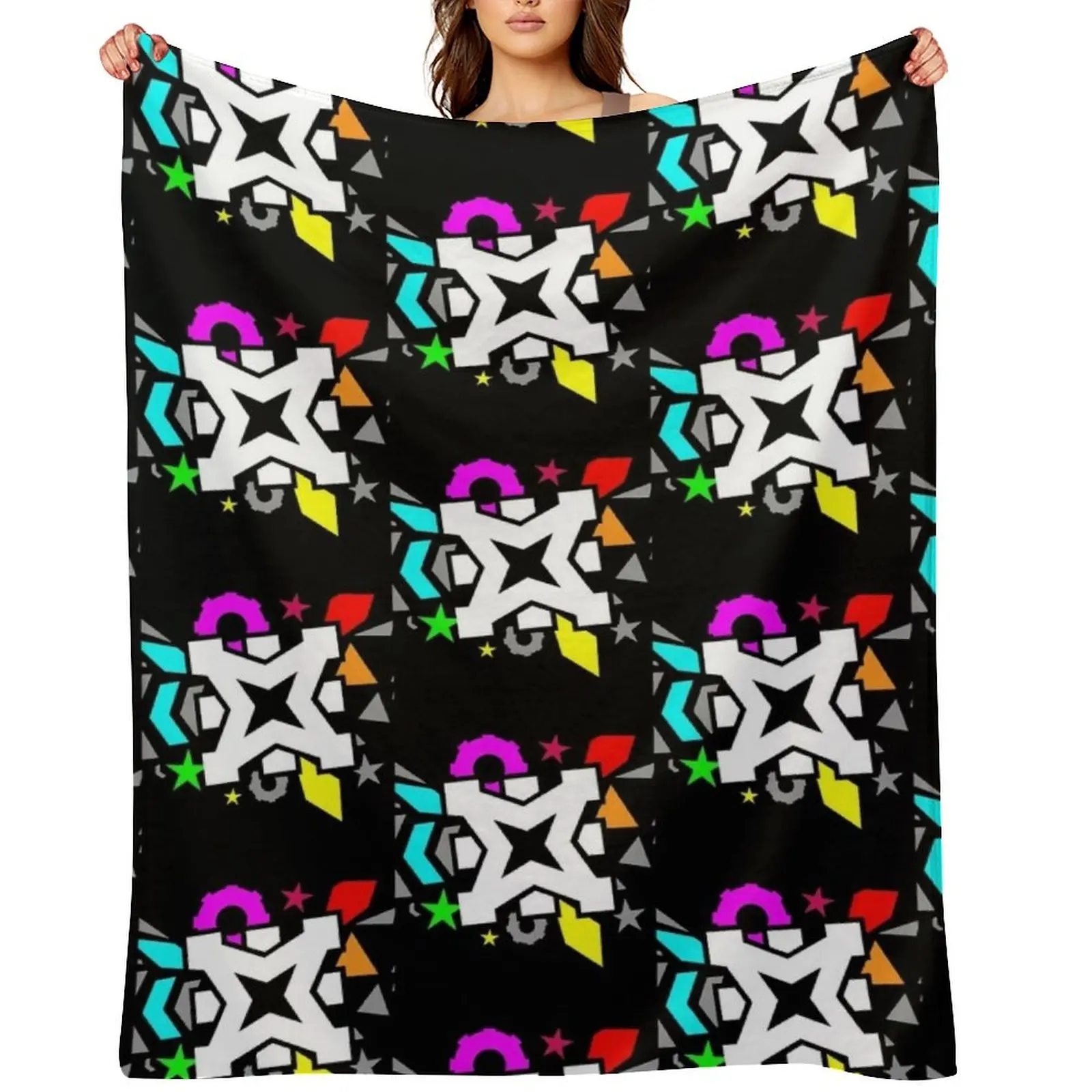 

Geometry Dash Kids Throw Blanket Baby Decorative Sofa halloween Vintage Blankets