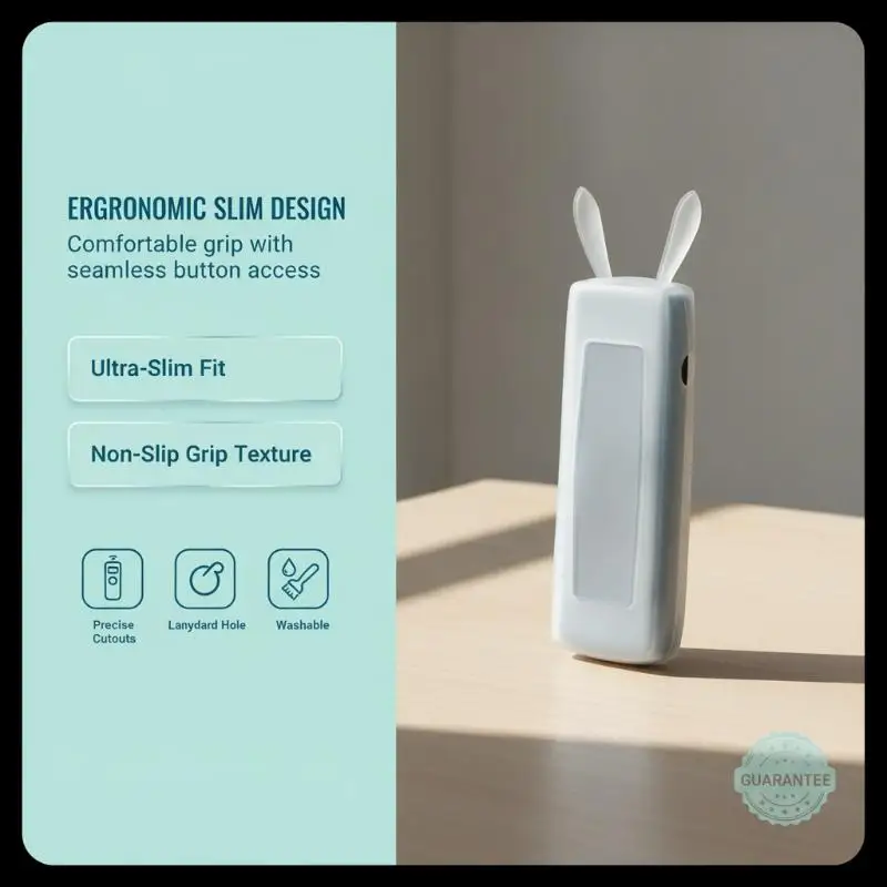 1Pc Non-Slip Silicone Remote Control Cover Dust Proof Protector for TV Air Conditioner Audio Hotel Home Use