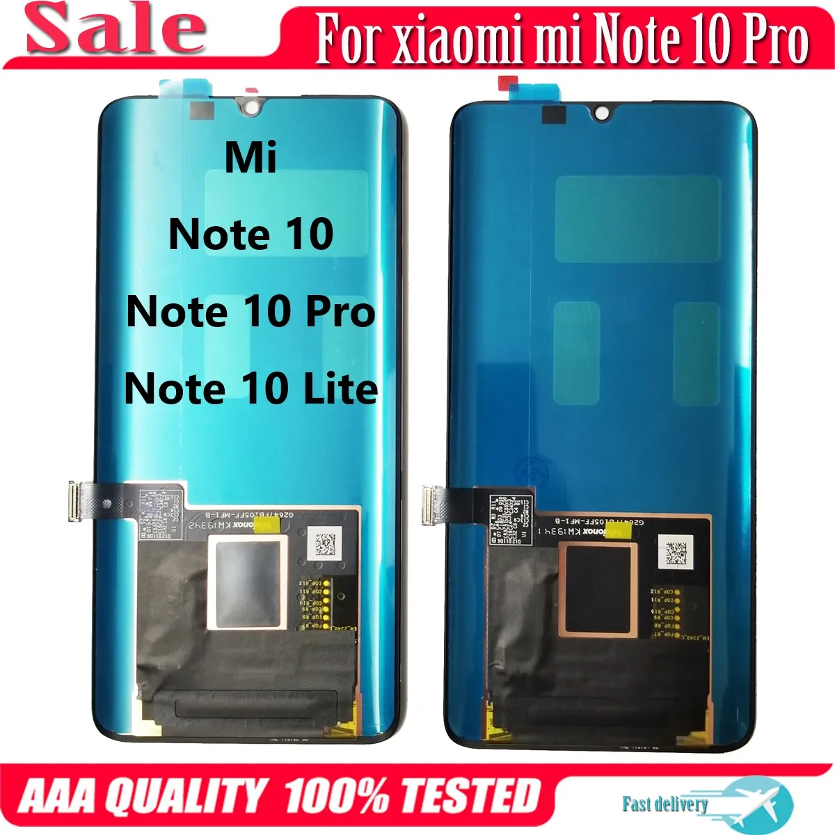 

6.47'' For Xiaomi Mi Note 10 Pro M1910F4S LCD Display Touch Screen Digitizer For Mi Note 10 Lite Note10 M2002F4LG LCD AMOLED