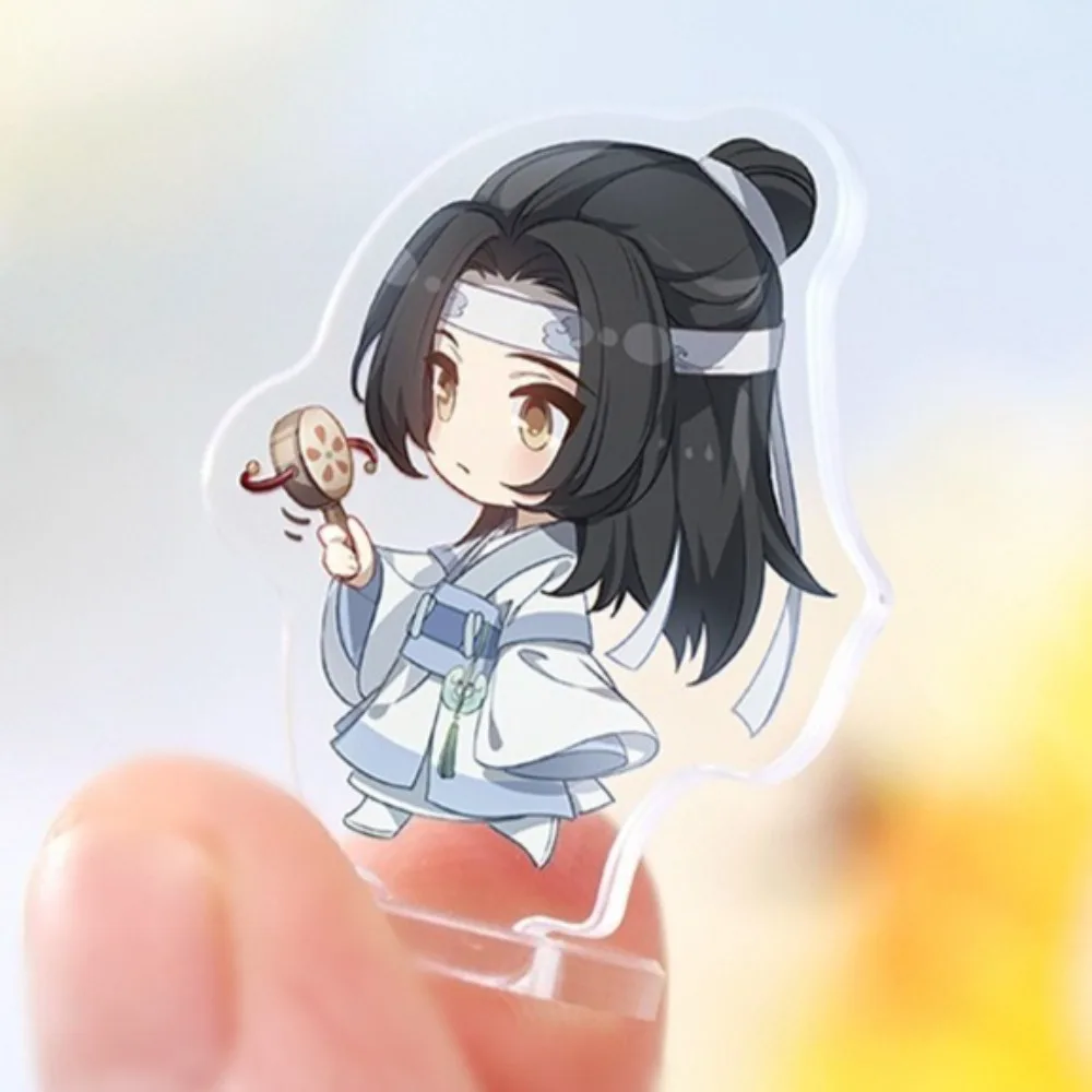 Anime Mo Dao Zu Shi Q Edition Acrylic Stand Model The Untamed‌ Wei Wuxian Jiang Cheng Lan Wangji Cartoon Figure Standee Keychain