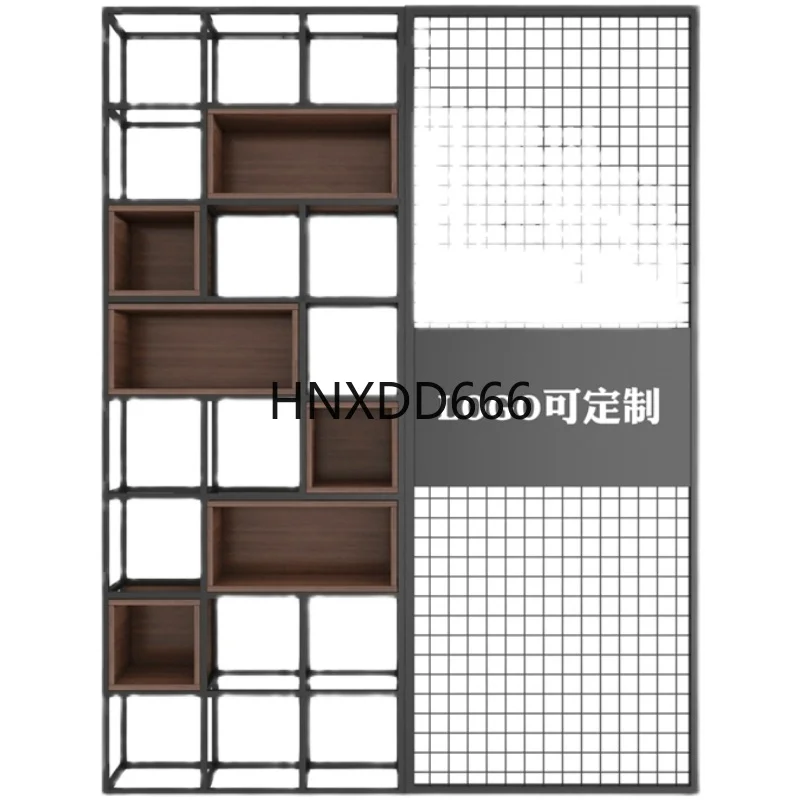 

Wrought iron office screen partition rack