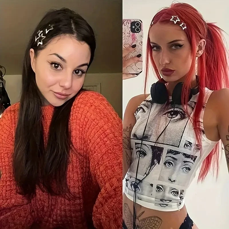 مشابك شعر نجمة فضّية للفتيات ، مشبك مشبك معدني للصغر ، دبابيس شعر ، مشابك ، دبوس بوبي ، إكسسوارات أغطية الرأس ، Fahsion ، 2 ، #2