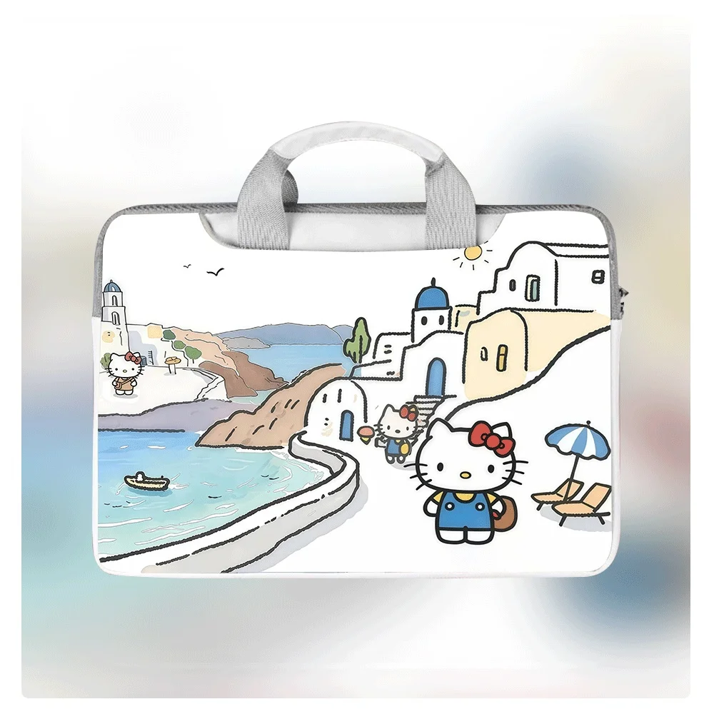 

Cartoon Hello Kitty Computer Bag 12 13 14 15 16 Inch Large Capacity Computer Bag Shoulder Messenger Bag Student Holiday Gift