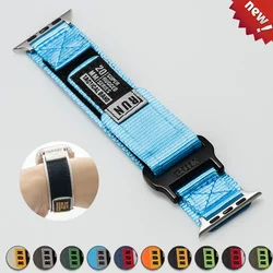 Sport Nylon Strap for Apple watch band 45mm 44mm 40mm 41mm 42mm 46mm 49mm Nylon bracelet iWatch series 10 9 8 7 se Ultra Correa
