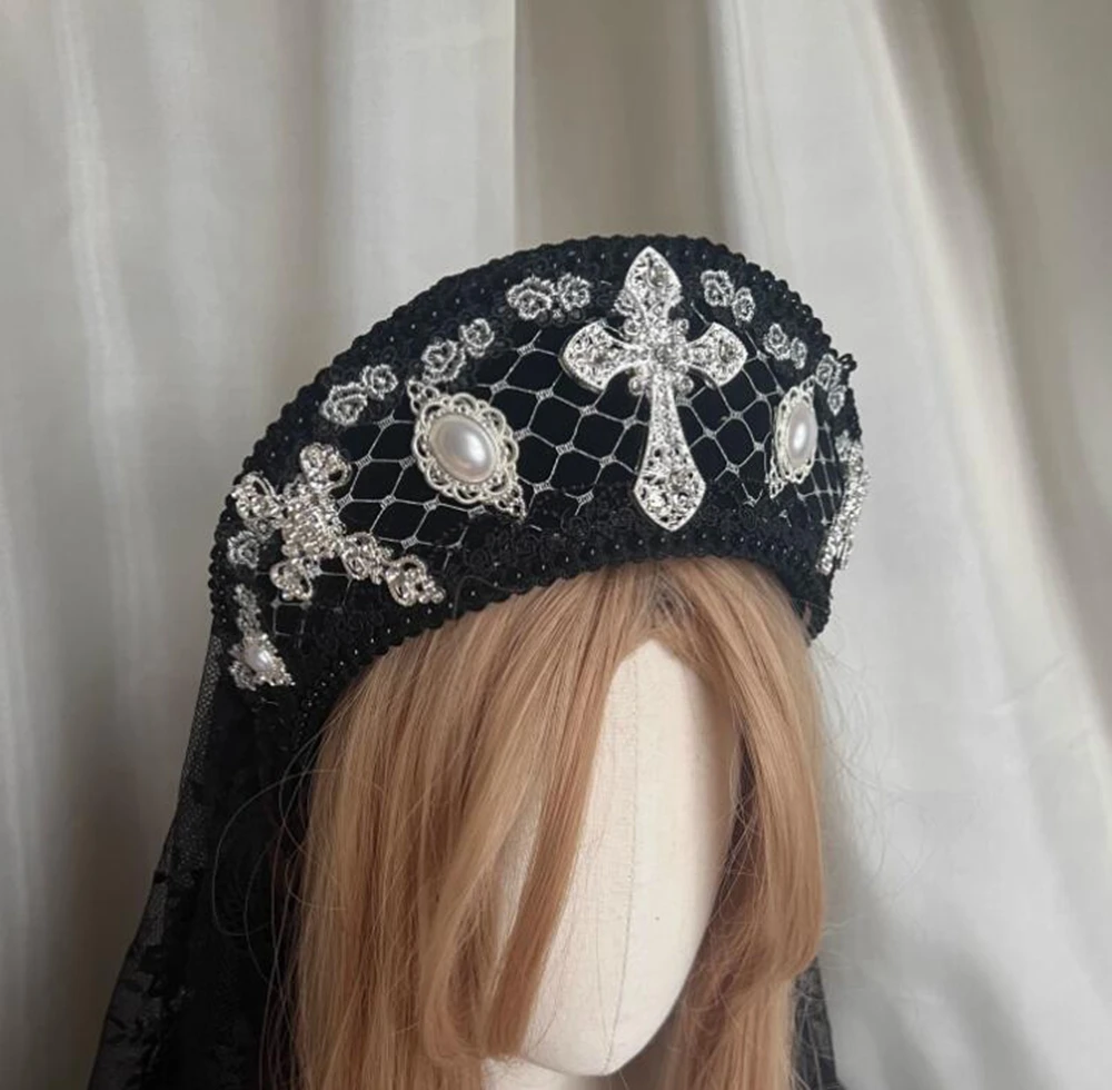 Renaissance Tudor Crown Headband Victorian Queen Elizabeth Tudor French Hood Anne Boleyn Cosplay Elizabethan Headdress Coronet