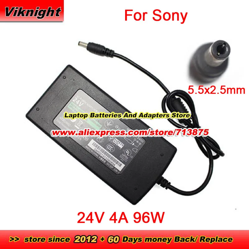 Genuine AC-2400 Ac Adapter NSW24862 for SONY 24V 4A 96W Charger for DAJING DJ-240400-SA With 5.5X2.5mm Tip