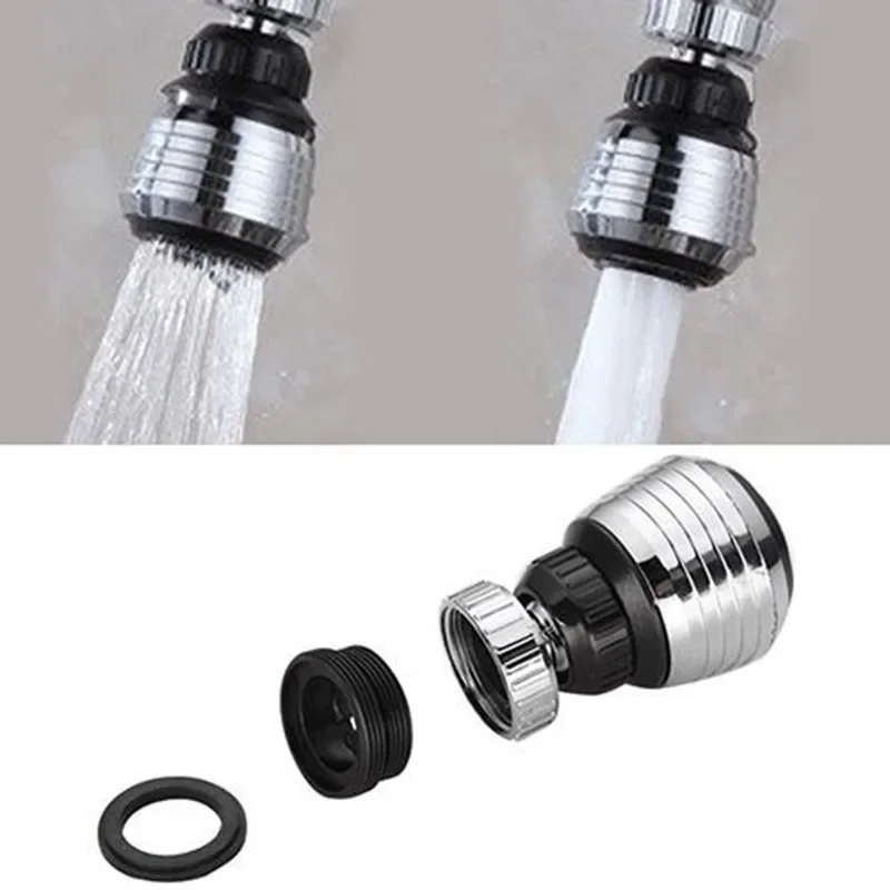 Water Saving Tap Aerator Diffuser 360 Rotate Swivel Faucet Nozzle Filter Adapter