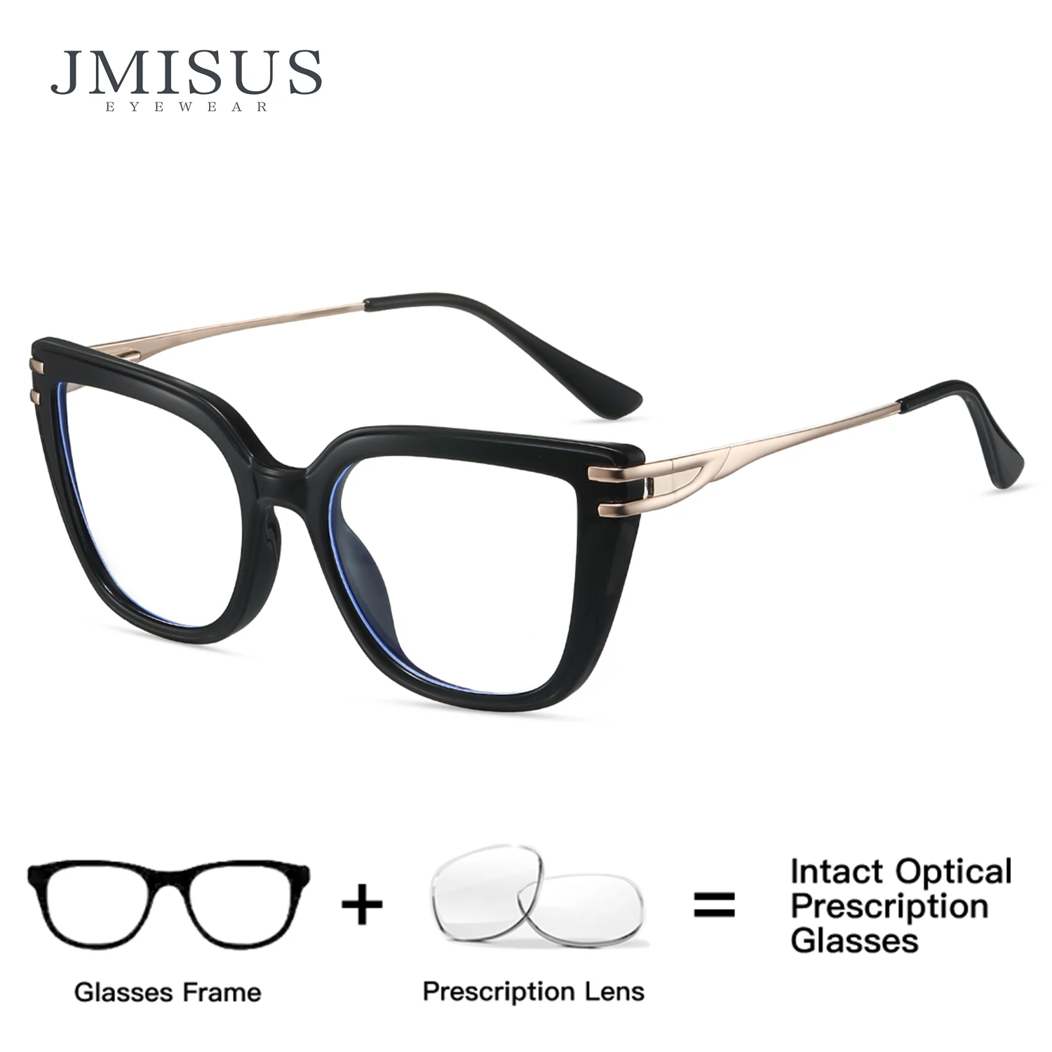 

JMISUS Japanese Style Square Prescription Glasses Myopia Eyewear Handmade Acetate Butterfly Optical Eyeglasses for Women
