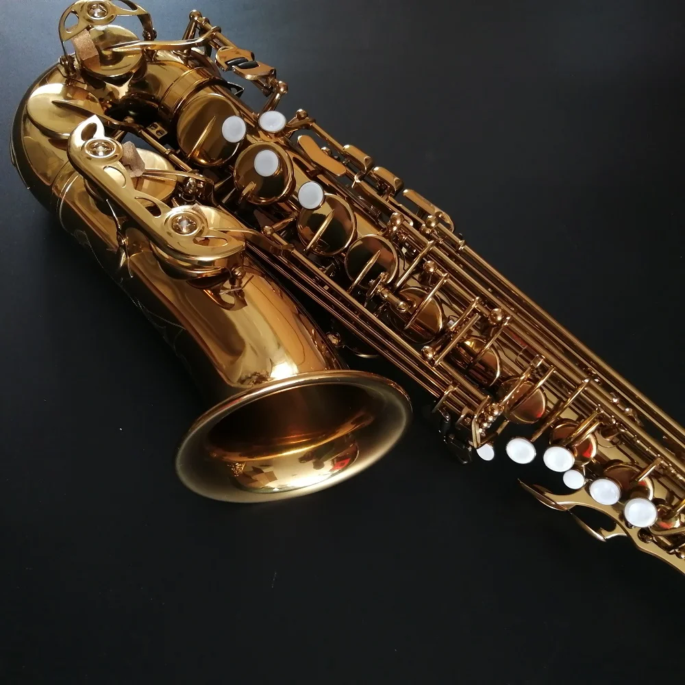 Dark Honey Finished Exquisite Engrave Professional Alto Saxophone