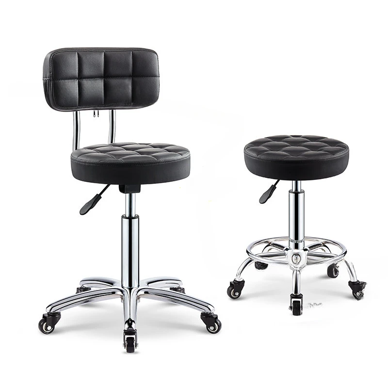 Hair Salon Professional Barber Chair Simple Barber Stools Rotating Lift Beauty Chair Beauty Salon Makeup Stool Salon Furniture