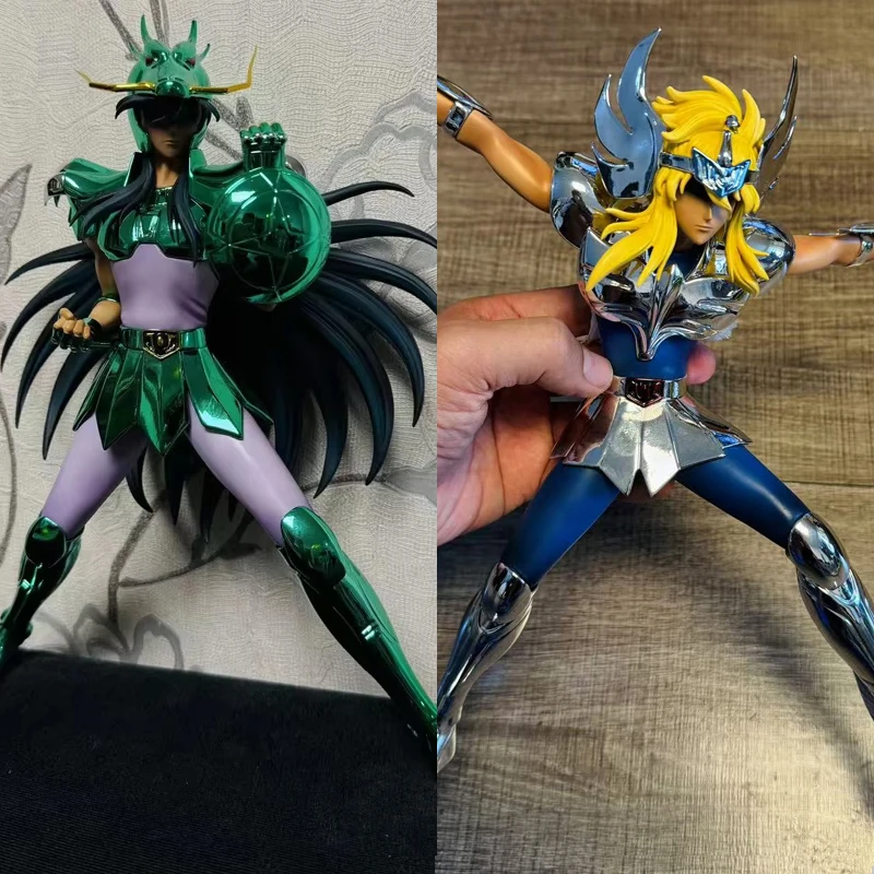 

Saint Seiya Myth Cloth Новый 1/6 гальванический золотой святый дракон Shiyu Cygnus Hyoga V1 статуя из смолы GK фигурка из смолы в наличии