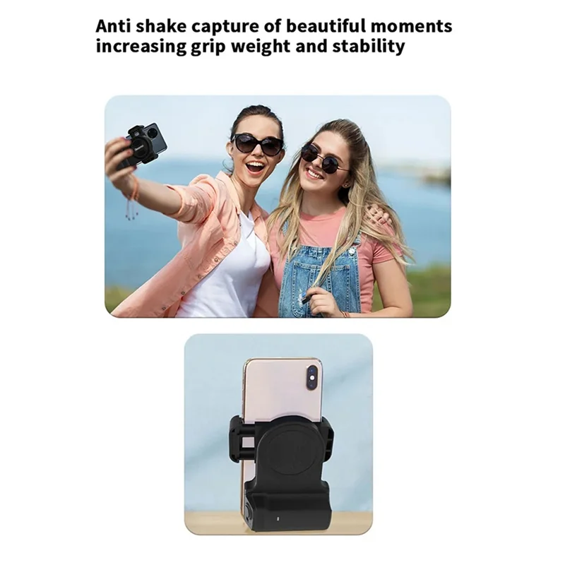 ABSQ-Ponsel Pintar Pegangan Selfie Kamera Ponsel Pegangan Cepat dengan Remote Rana Dapat Dilepas untuk Iphone 16/15/14 Vlog