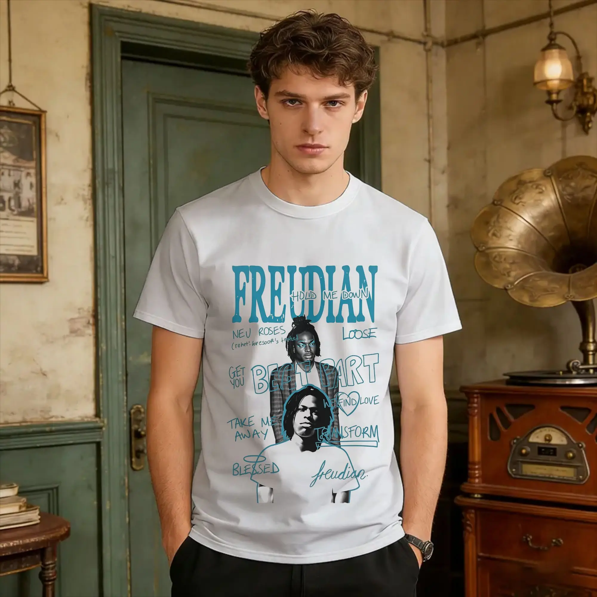 Daniel Caesar Vintage Cotton T Shirt For Mens Summer  Awesome T-Shirts Trending Tees Big Size Print Tops