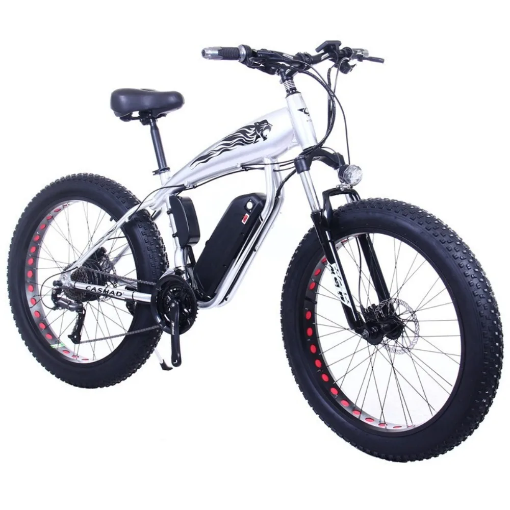 AliExpress NallonHU Source factory hot-selling overseas explosion 26-inch electric mountain bike snow fat tire moped shock absorber off-road vehicle