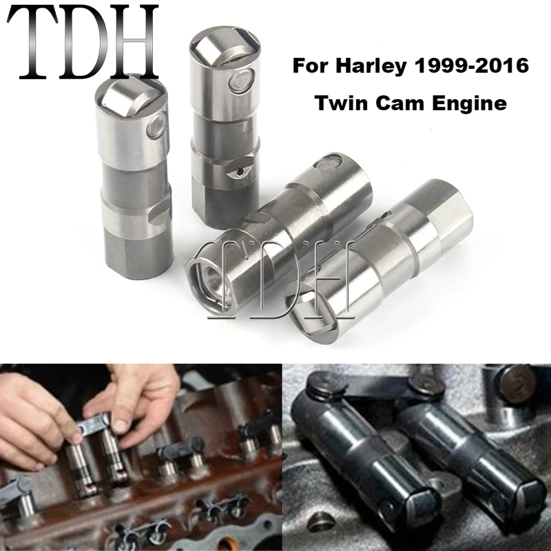 Engine Lifter Tappets Motorcycle Roller Lifter Tappet For Harley Dyna Softail Touring Road King Electra Glide Twin Cam 1999-2016