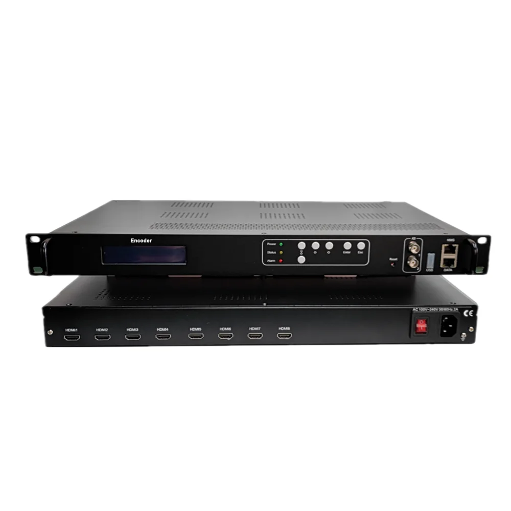 4/8 HD MI Encoder MPEG4 H.264 to IP Video Encoder HD MI to IP Converter