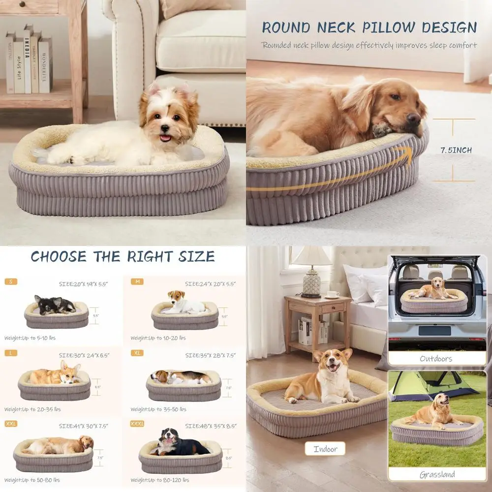 

Ортопедическая лежанка для собак мелких пород: высокоплотный пенополиуретан с съемным, моющимся чехлом и нескользящим основанием