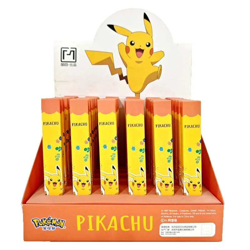 36ピース-ロットかわいいポケモンプレスジェルペンかわいい05ミリメートル黒インク署名ペンプロモーションギフト学用品