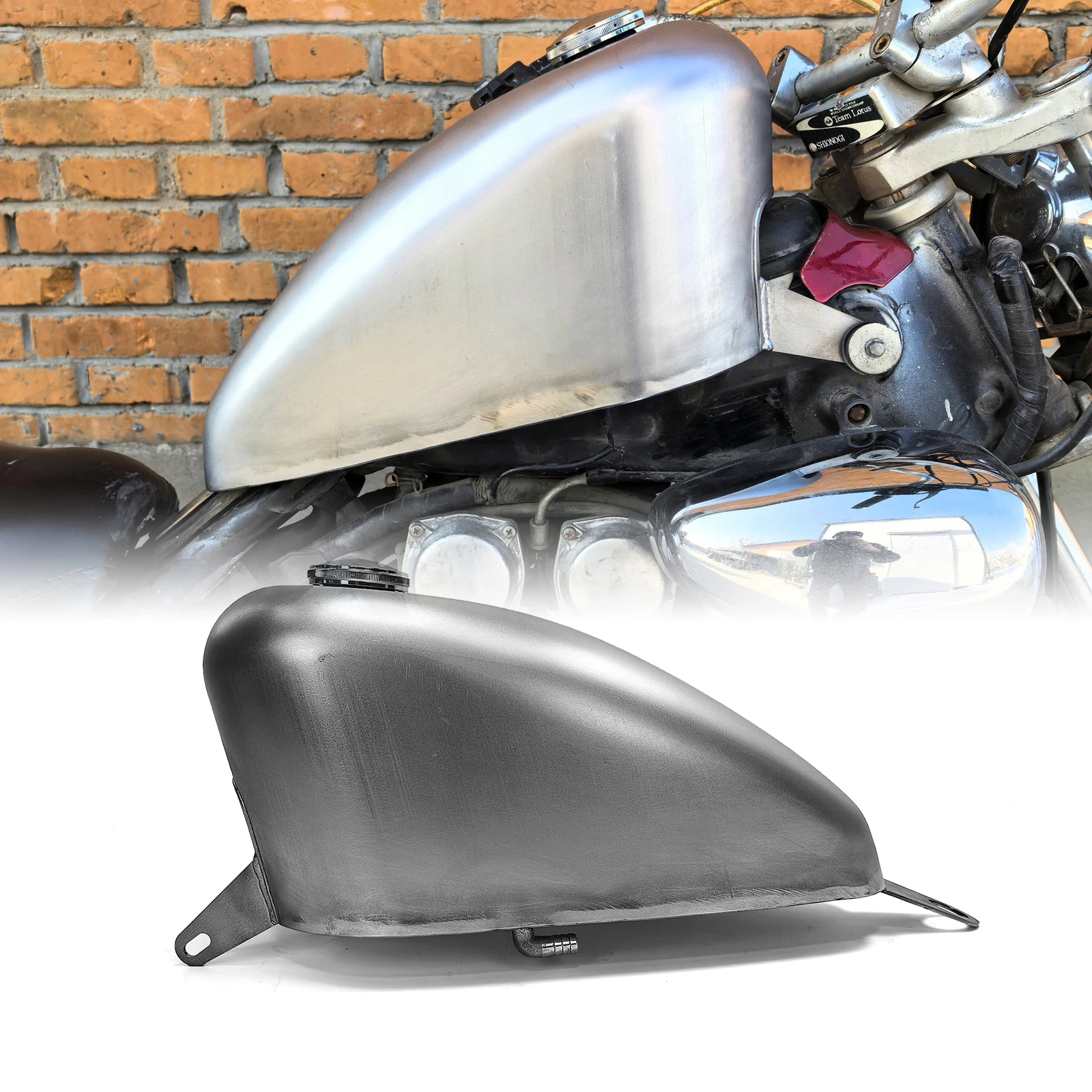 

7L Motorcycle Oil Petrol Gas Fuel Tank For YAMAHA Virago 535 XV400 XV535