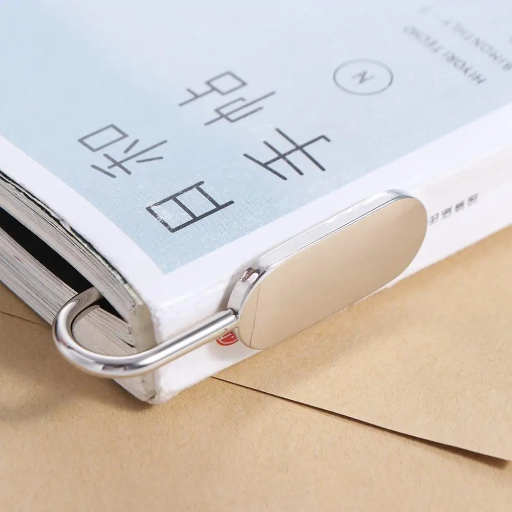 Creative Swan Neck Bookmark Silver Help Reading Round Metal Book Cilp High Quality Book Page Marker Book Page Holder
