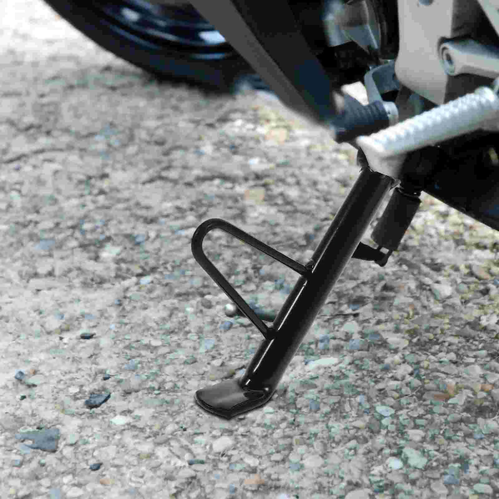 Tripod sepeda motor, Kickstand untuk anak-anak, sepeda Monopod hitam besi kotoran segitiga