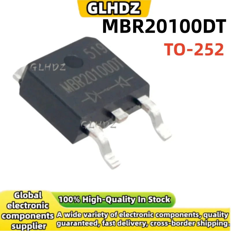 High Quality And New 10-50PCS MBR20100DT TO-252 Schottky diode In The Warehouse