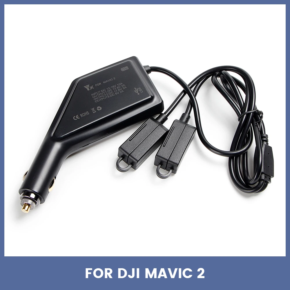 

Car Charger For Mavic 2 Battery Controller Charger with USB Port for DJI Mavic 2 Charging Accessories