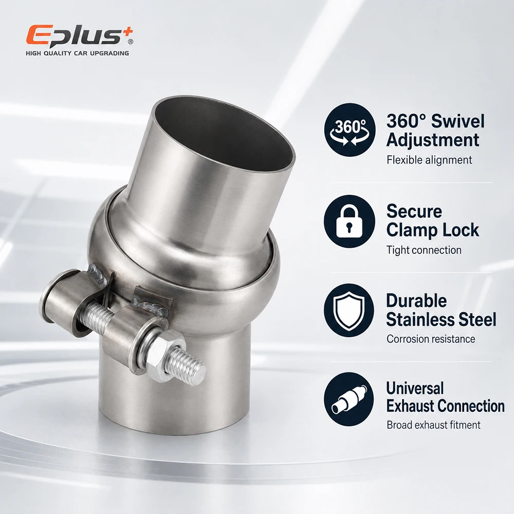 EPLUS Edelstahlrohr-Universalverbindung Pipeline-Adapter Geeignet für Alle Rohre Auto-Auspuffrohr – Detail 3