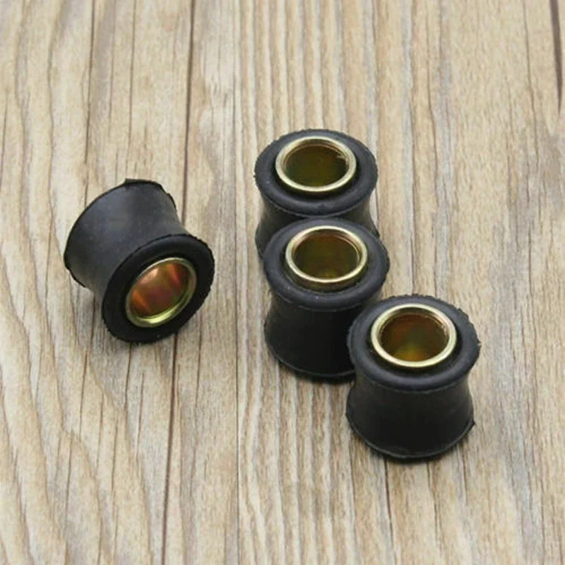 4pcs Motorcycle Rear Shock Absorber Rubber Bush Ring Bike Bullet Spare Part 12mm