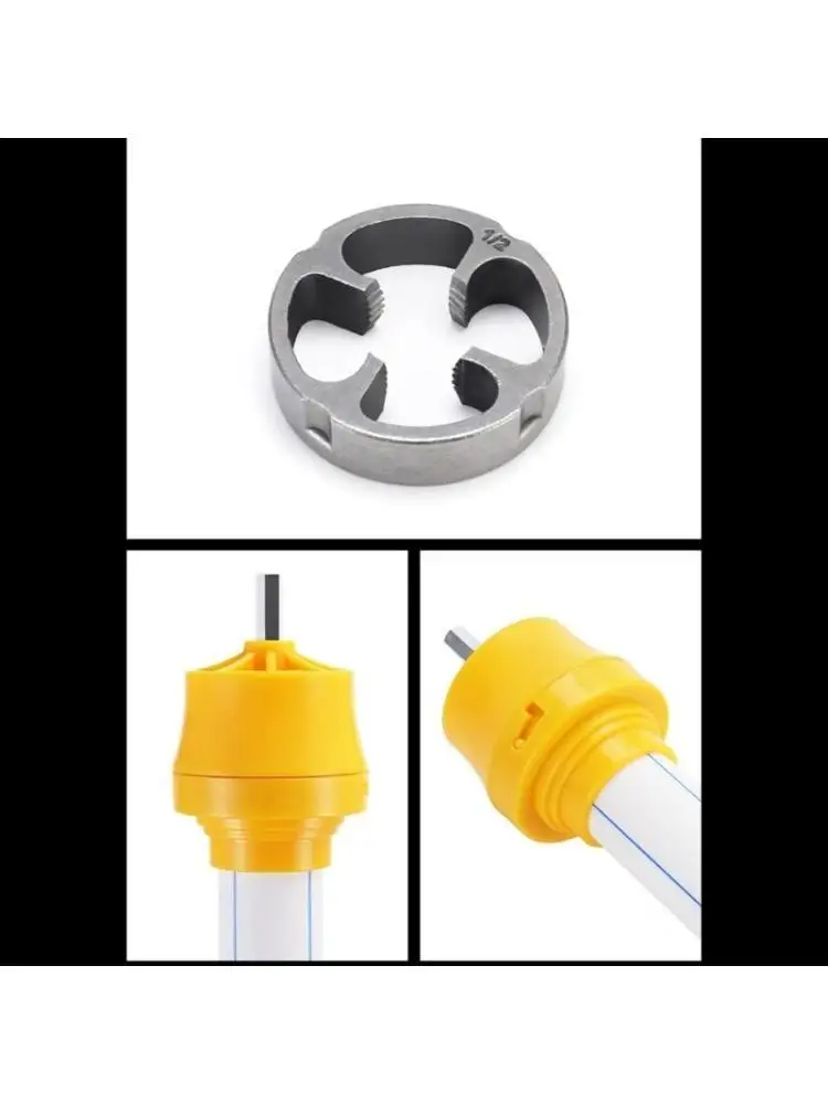 

R9UF Pipe Threading Tool Set PVC Pipe Threader Maker for Electric Drill Perfect for Home Improvement and Repair Tasks