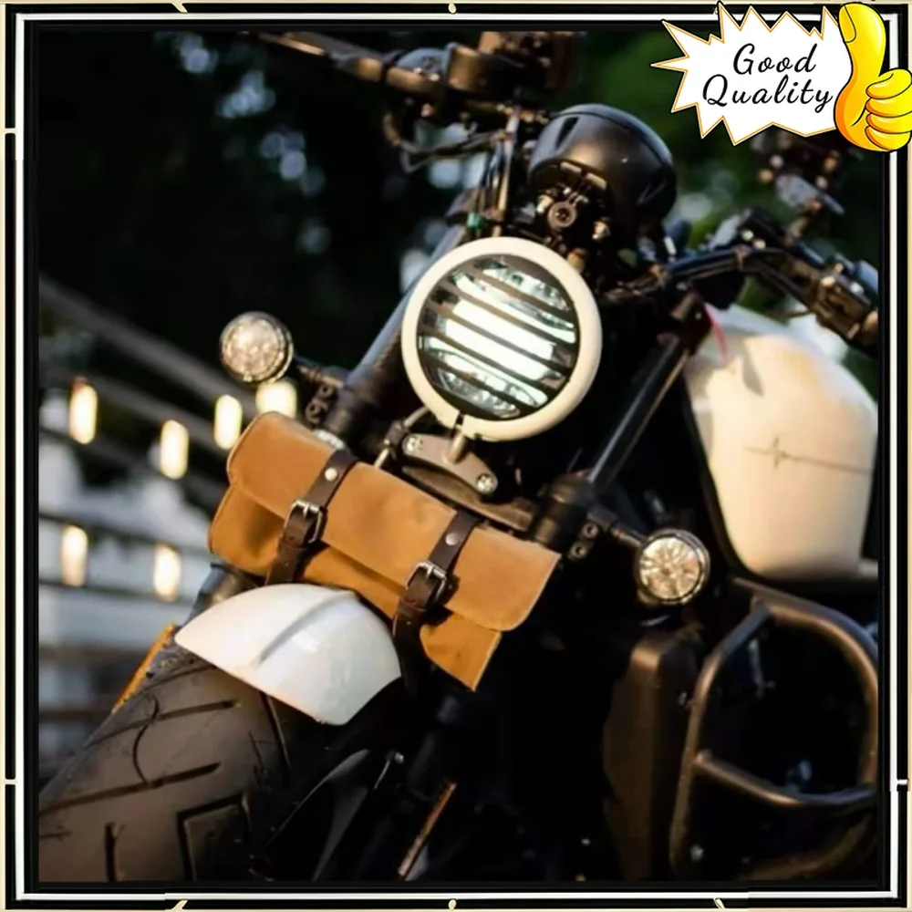 

Good Quality For QJMOTO 300SRV SRV300 side bag QJMOTO 300SRV SRV300 motorcycle canvas motorcycle universal front small bag