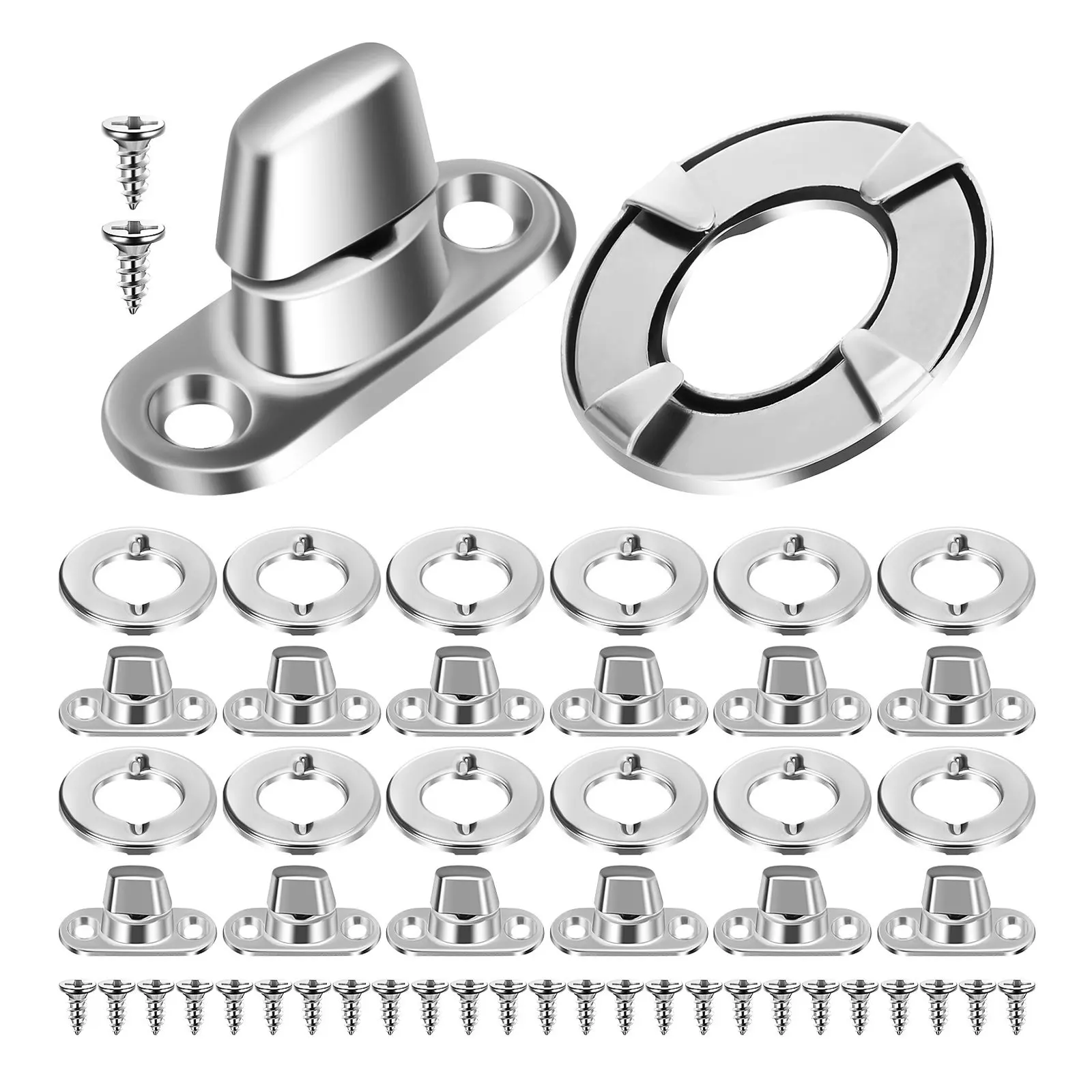 

30 комплектов кнопок-защелок для ткани, набор морских застежек-кнопок для лодок, парусников, автодомов