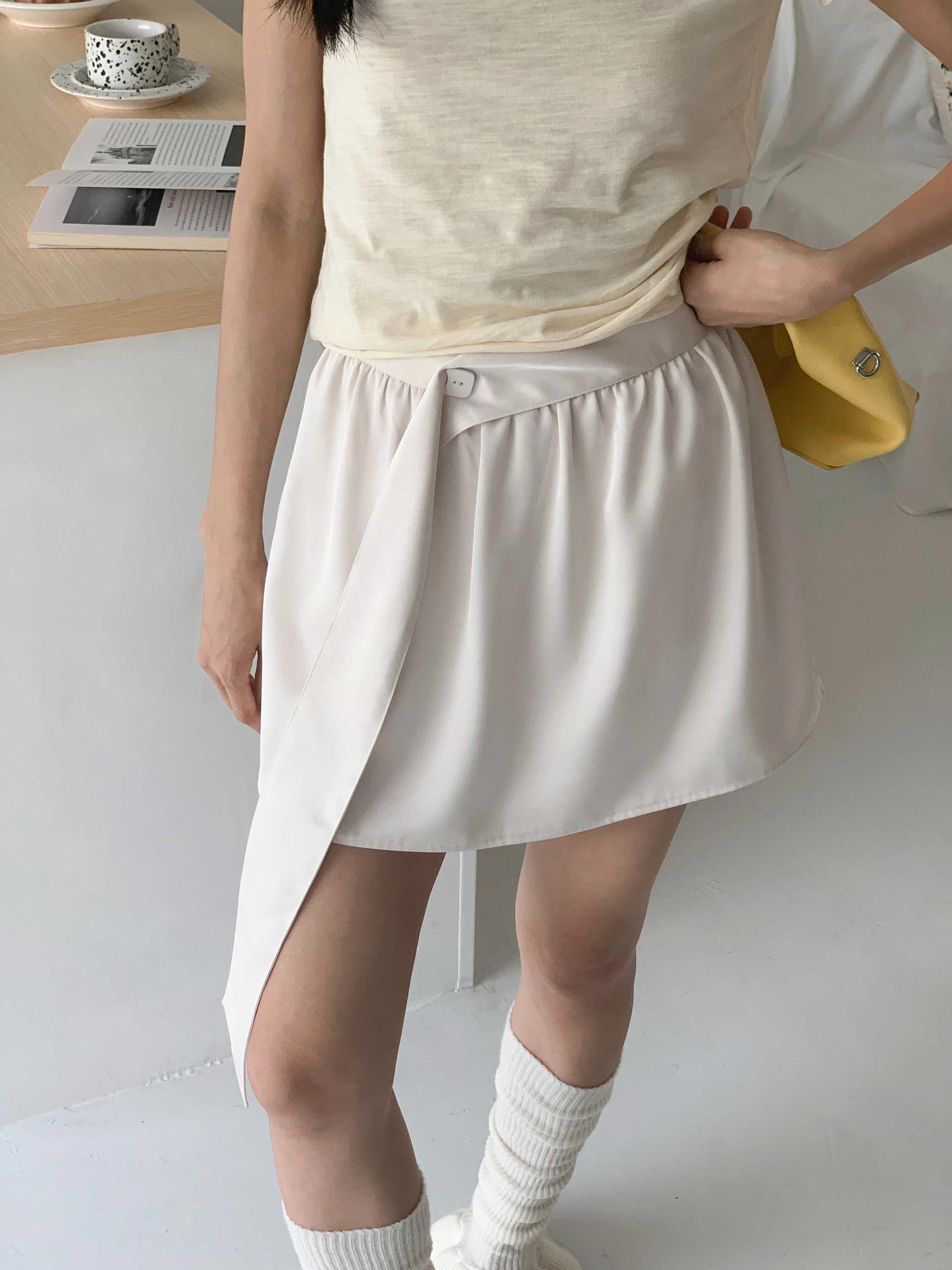 EighthMonth Short Halter Neck Polka Dot Women's Dress Summer New Style Slimming Skirt High Waist A-Line Polyester Fabric