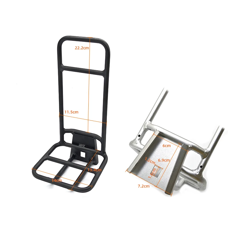Klappbarer Blike-Frontträger für Brompton-Fahrräder, superleicht, für Brompton-Fahrradzubehör, aus Aluminiumlegierung – Detail 10