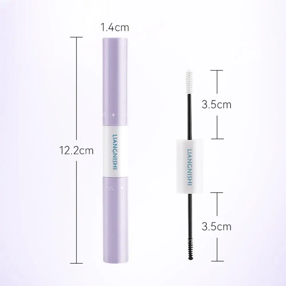 Double Headed Eyelash Gel Waterproof Shaping 3D Feathery Tools Brow Wild Blooming High Ultra-slim Eyelash Without Pigment P M9X7