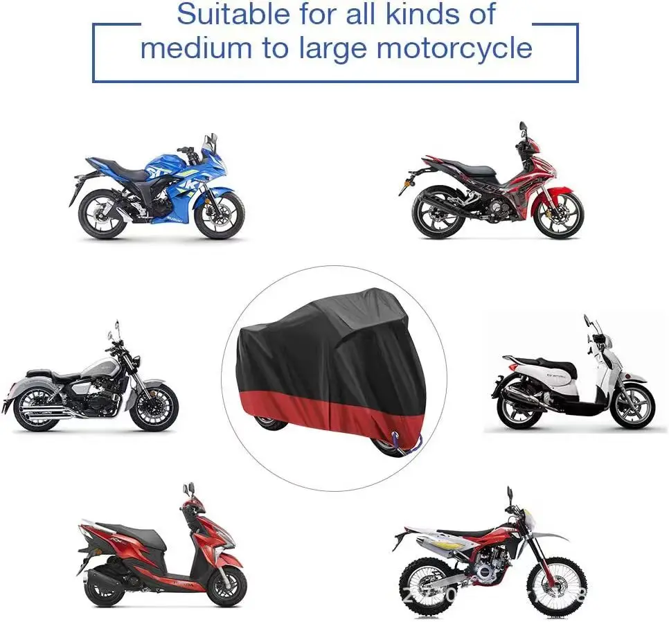 Motorcycle Waterproof Covers Scooter Dust Rain Snow UV Protector Cover Motorbike Cover M-4XL for kawasaki zzr 400 suzuki gsr 600