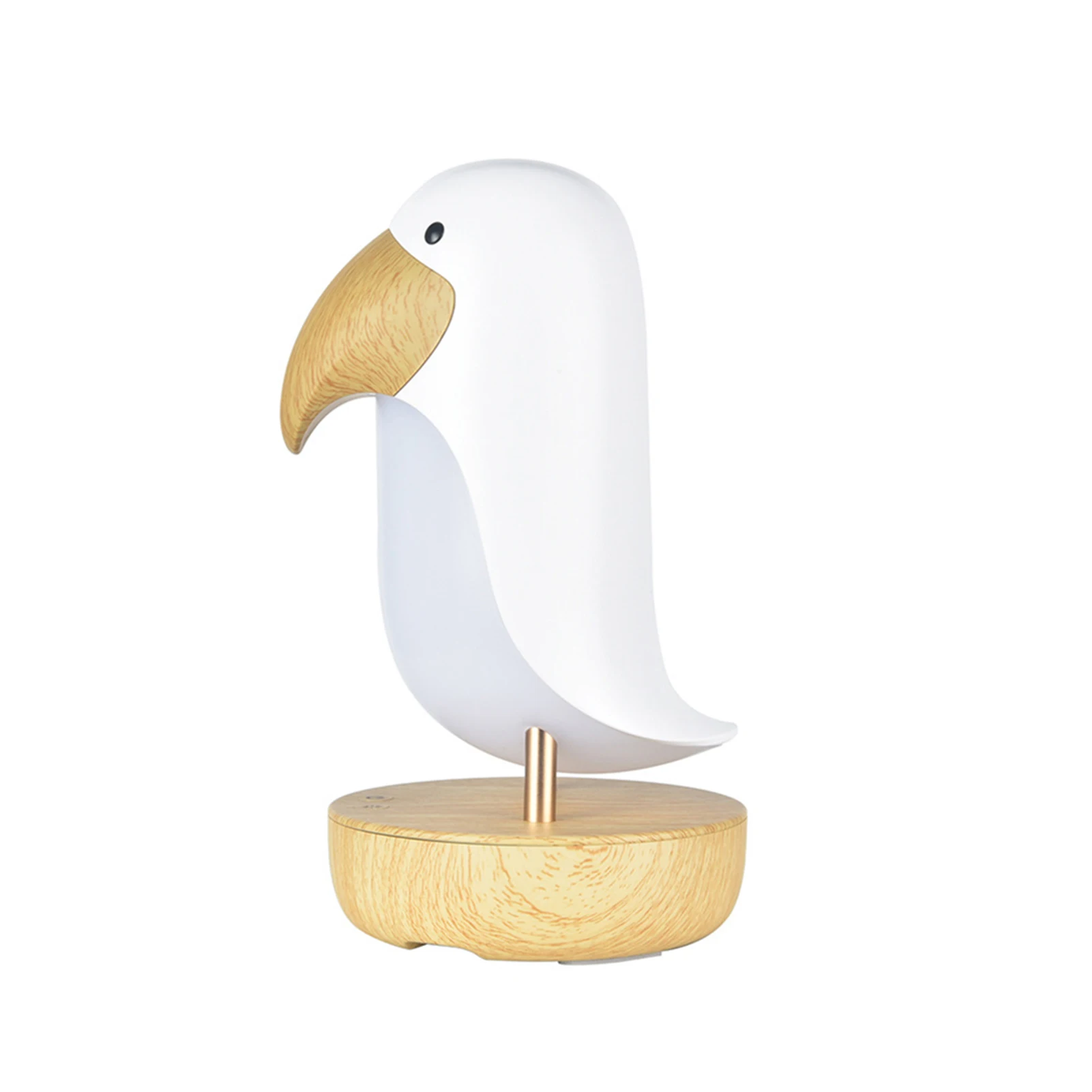 Cute Birds Night Light, Bluetooth-Speaker, Luz Ambiente, Escurecimento Stepless, Luzes de Respiração LED, USB Recarregável, Touch Table Lamp