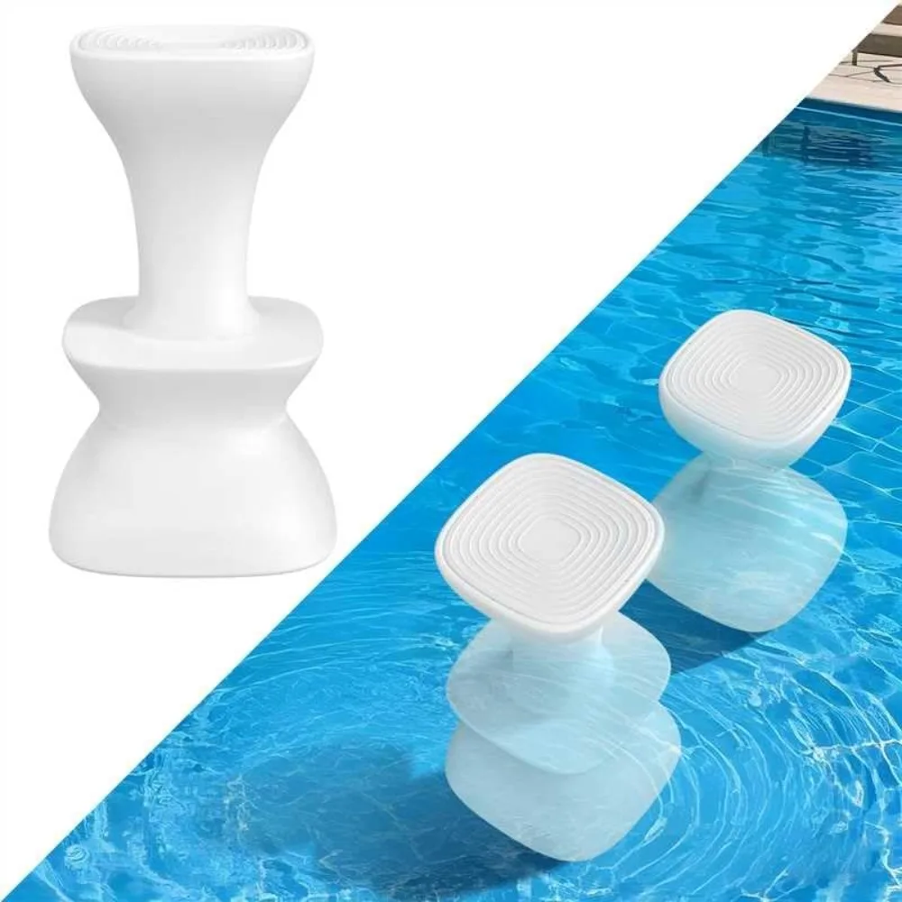 

Underwater-Ready Pool Stools with Built-In Weights and Adjustable Feet for Waterproof Outdoor Patio Use
